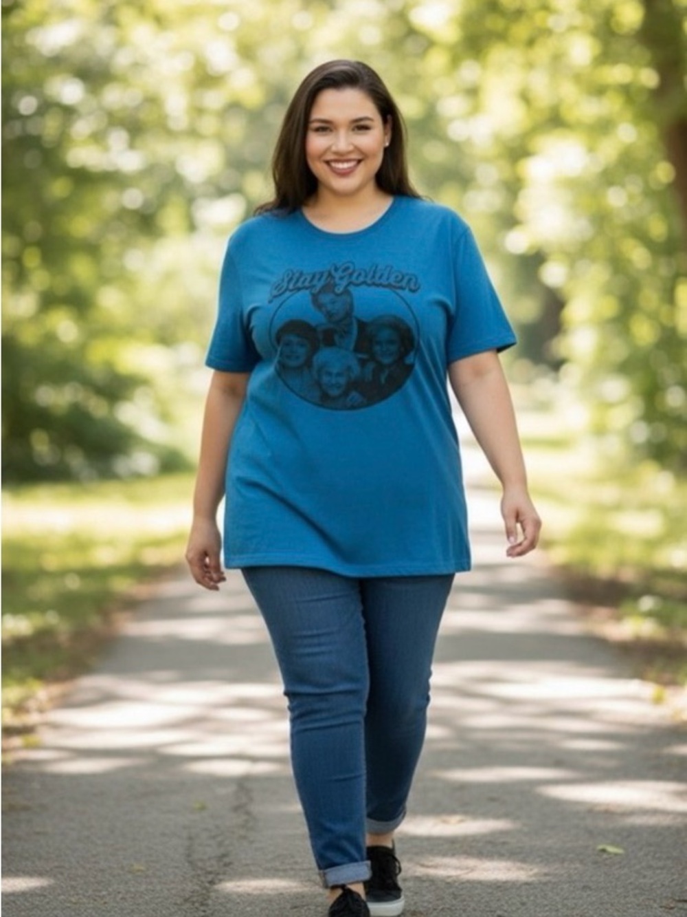 Blue Graphic “Stay Golden” T-Shirt Golden Girls - Size 2X